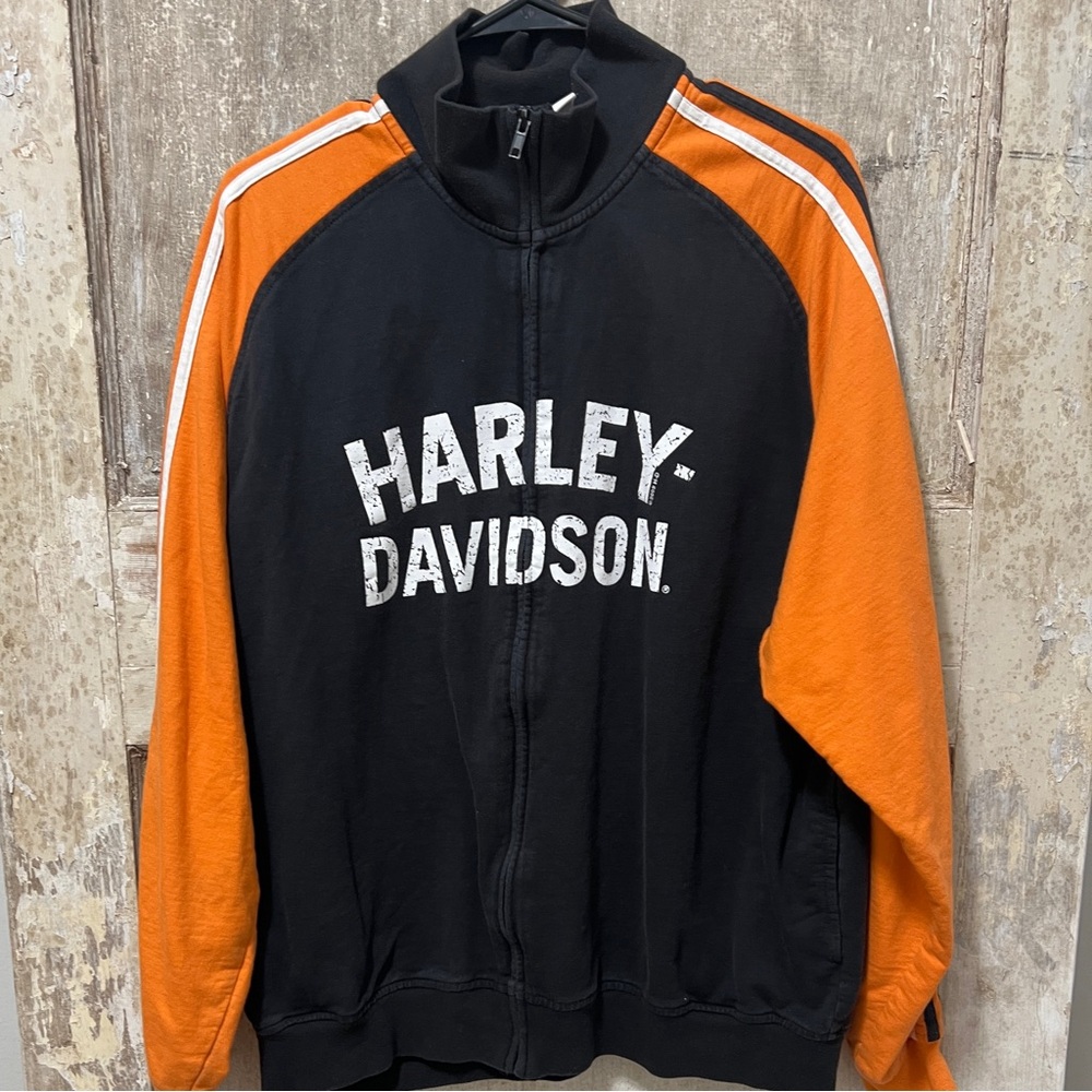 Harley Davidson zip-up jacket vintage style men’s HARLEY DAVIDSON track jacket
